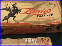 Marx Walt Disney's Zorro Play Set Series 1000 Box#3754
