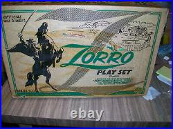 Marx Walt Disney's Zorro Playset #3753 Series 500 With The Cave