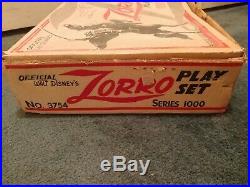 Marx Walt Disney's Zorro Playset Series 1000 Complete