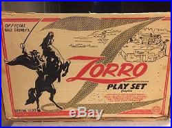 Marx Walt Disneys Zorro Play Set Series 1000 Box#3754