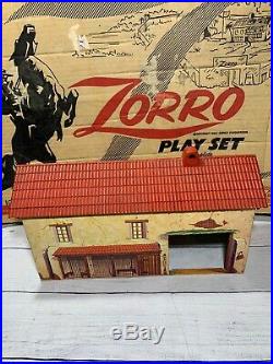 Marx Walt Disneys Zorro Play Set Series 1000 Box#3754