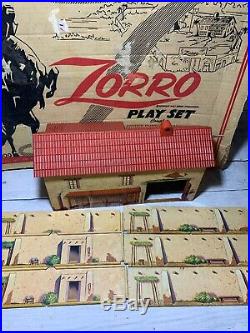 Marx Walt Disneys Zorro Play Set Series 1000 Box#3754