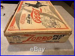 Marx Walt Disneys Zorro Play Set Series 1000 Box#3754