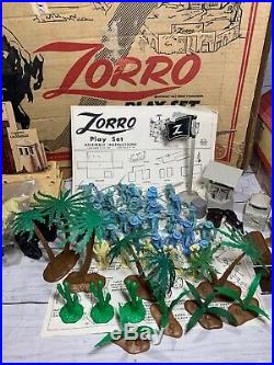 Marx Walt Disneys Zorro Play Set Series 1000 Box#3754