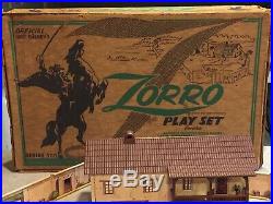Marx Walt Disneys Zorro Play Set Series 500 Box#3753