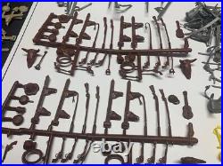 Marx Weapons Sprues Indian Cowboy Western Huge Lot With Loose Must See! Rare