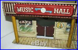 Marx Wells Fargo Music Hall Guns General Store Vintage Tin Litho Playset