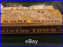 Marx Western Mining Town Play Set With Box