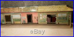 Marx Western Mining Town Vintage 1960 Set Wells Fargo Rifleman Cabin Wagon