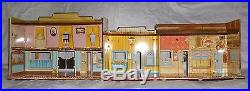 Marx Western Town Hotel Side Dodge City tin litho Wagon Train Silver TOWN RR