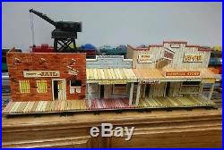 Marx Western Town JAIL SIDE Roy Rogers Wagon Train Dodge Silver City tin litho