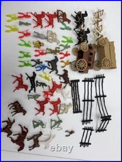 Marx Wild West playset soft plastic horses for your cowboys, & Indians & more