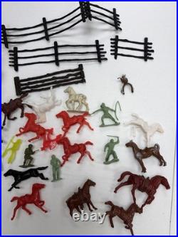 Marx Wild West playset soft plastic horses for your cowboys, & Indians & more
