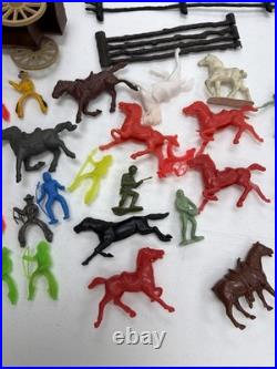 Marx Wild West playset soft plastic horses for your cowboys, & Indians & more Marx Wild West playset soft plastic horses for your cowboys, & Indians & more