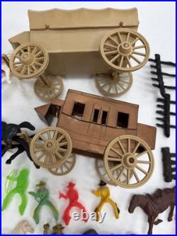 Marx Wild West playset soft plastic horses for your cowboys, & Indians & more