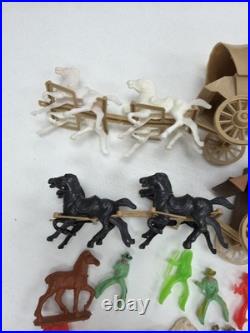Marx Wild West playset soft plastic horses for your cowboys, & Indians & more