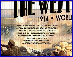 Marx World War I Western Front OR World War II Eastern Front Play Set Box