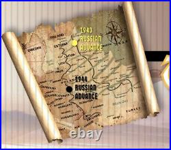 Marx World War I Western Front OR World War II Eastern Front Play Set Box