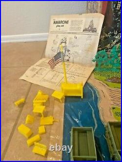 Marx World War II Battleground + Battle of Navarone Play Set 99% Complete w. Box