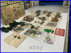 Marx Wwii 3 1950's Battleground Playsets 4751/4752/(2000 Series) 4754 Look! Wow