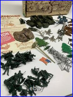 Marx Wwii 3 1950's Battleground Playsets 4751/4752/(2000 Series) 4754 Look! Wow