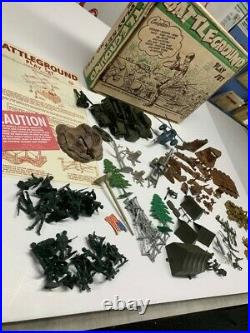 Marx Wwii 3 1950's Battleground Playsets 4751/4752/(2000 Series) 4754 Look! Wow