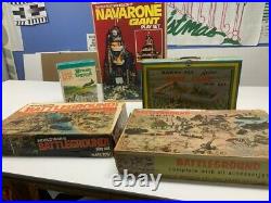 Marx Wwii 5 Playsets Navarone, Bravo, 2battlegrounds, Carry All Look! Xmas Ready