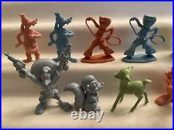 Marx disney 60mm Soft Plastic Figure Lot RARE