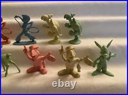 Marx disney 60mm Soft Plastic Figure Lot RARE