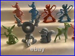 Marx disney 60mm Soft Plastic Figure Lot RARE