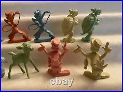 Marx disney 60mm Soft Plastic Figure Lot RARE