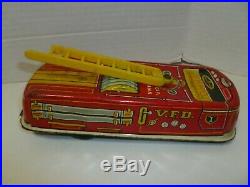 Marx fire truck from the Firehouse playset rare piece