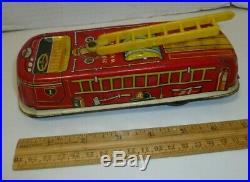 Marx fire truck from the Firehouse playset rare piece