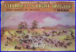 Marx miniature playset 25mm the charge of the light brigade1964 used in box