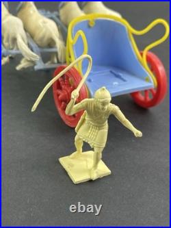 Marx original 1959 Ben Hur playset chariot with team of 4 Horses Just Perfect