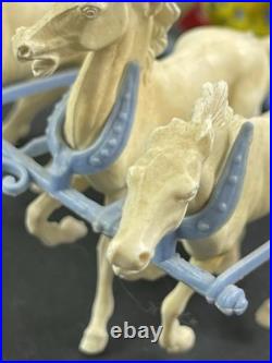 Marx original 1959 Ben Hur playset chariot with team of 4 Horses Just Perfect