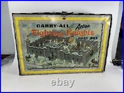 Marx playset All Action Fighting Knights Play Set Tin Litho