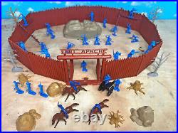 Marx recast Fort Apache Playset 54mm Plastic Soldiers