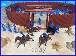 Marx recast Fort Apache Playset 54mm Plastic Soldiers