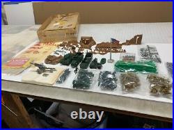 Marx/sears Army Combat 4148/6017 Boxed Playset From 1963