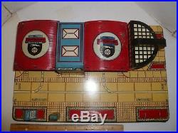 Marx tin litho Greyhound Bus station vintage art deco design early playset