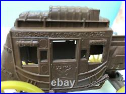 Marx vintage Wells Fargo Play Set stagecoach complete and excellent