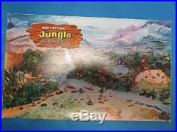 Marx vintage miniature Jungle playset, opened for inspection only, larger set