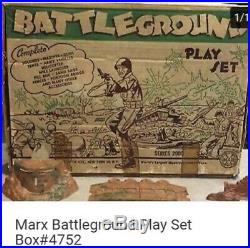 Marx vintage playset battleground box#4752