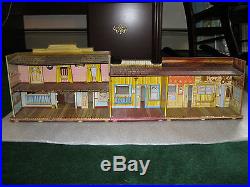 Marx western playset lot Roy Roger Mineral City, Wells Fargo, 3 buildings & more