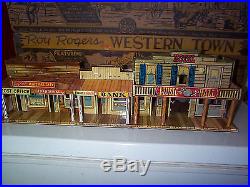 Marxy Mineral City Western Town Tin Playset Hotel Side, Building Only, Nice