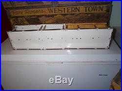 Marxy Mineral City Western Town Tin Playset Hotel Side, Building Only, Nice