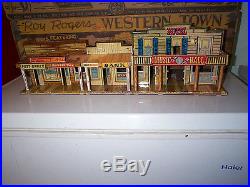 Marxy Mineral City Western Town Tin Playset Hotel Side, Building Only, Nice