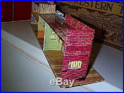 Marxy Western Town Tin Playset Jail Side Building Only #2 Nice