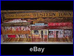 Marxy Western Town Tin Playset Jail Side Building Only #2 Nice